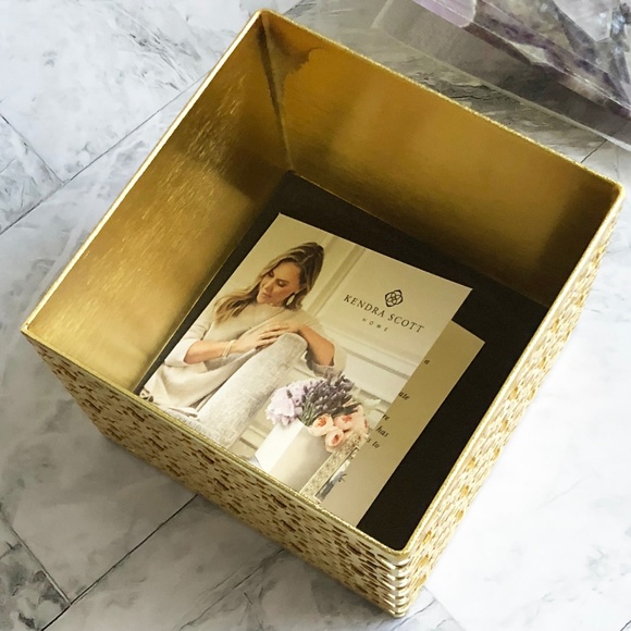 NEW Kendra Scott Square Filigree Box Amethyst - Picture 7 of 8